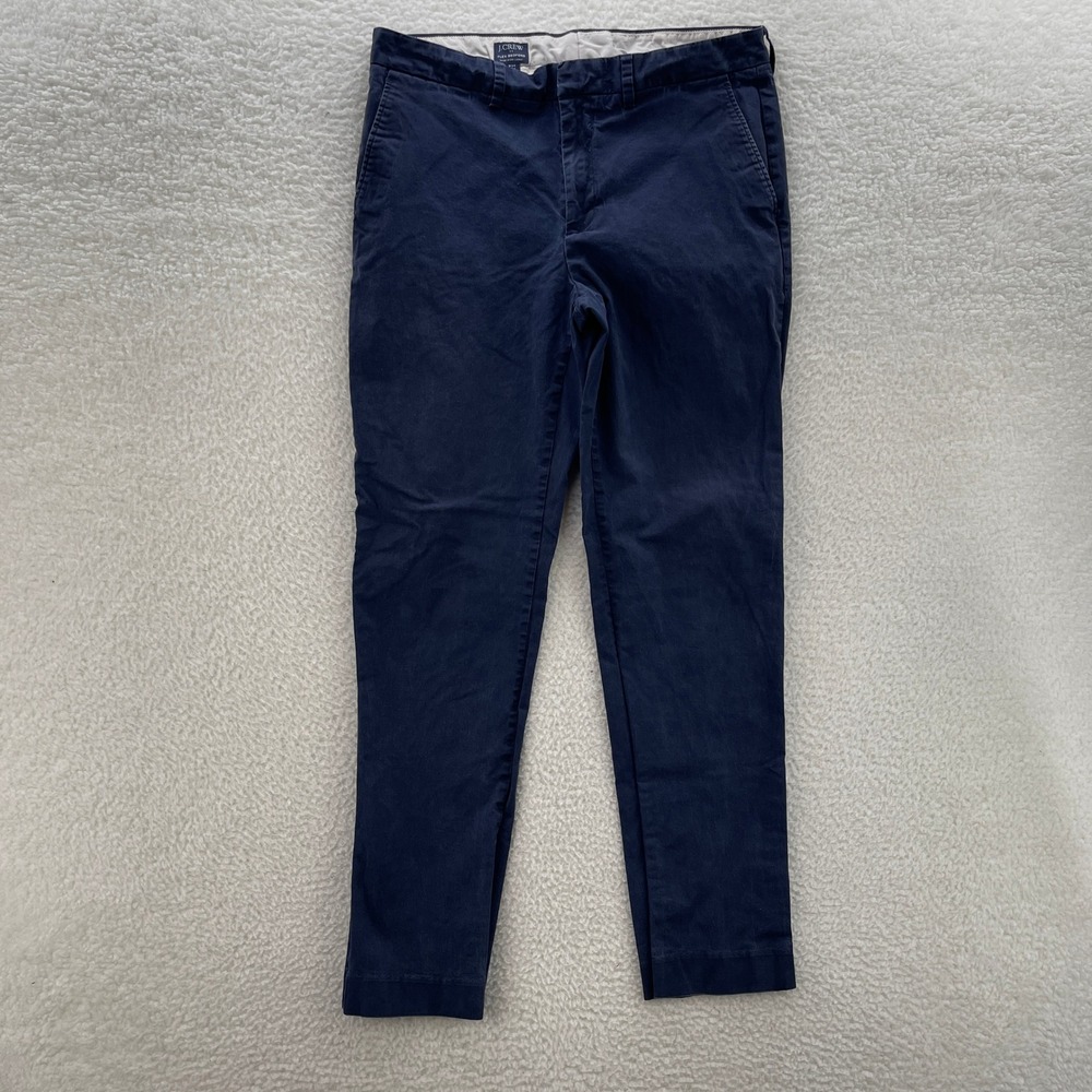 J Crew Pants Mens 34x32* Blue Flex Bedford Chino Stretch Office Preppy Luxury